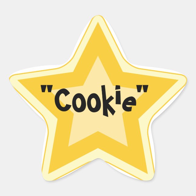 Have a Cookie - Sarcastic Gold Star Awards Sticker (Front)