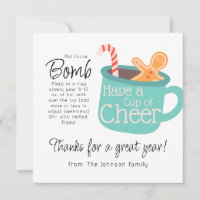 Have a Cup of Cheer Hot Cocoa Thank You Card