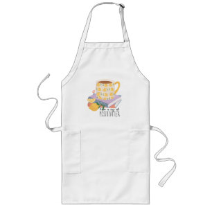 Have A Cup Of Positivitea Quote Long Apron