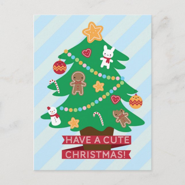 Have a Cute Christmas Holiday Postcard (Front)
