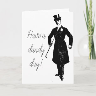 Have a Dandy Day Birthday Wish Retro Card