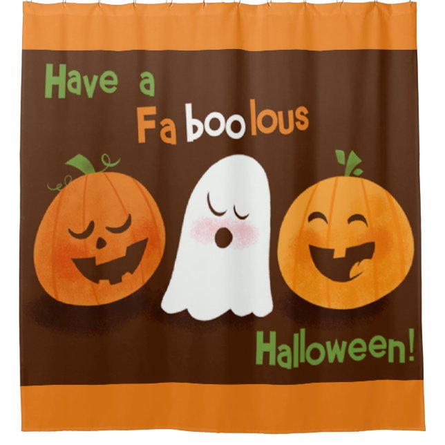 Have A Faboolous Halloween Shower Curtain (Front)