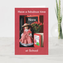 Have a fabulous time at school Nora hav a fabulous