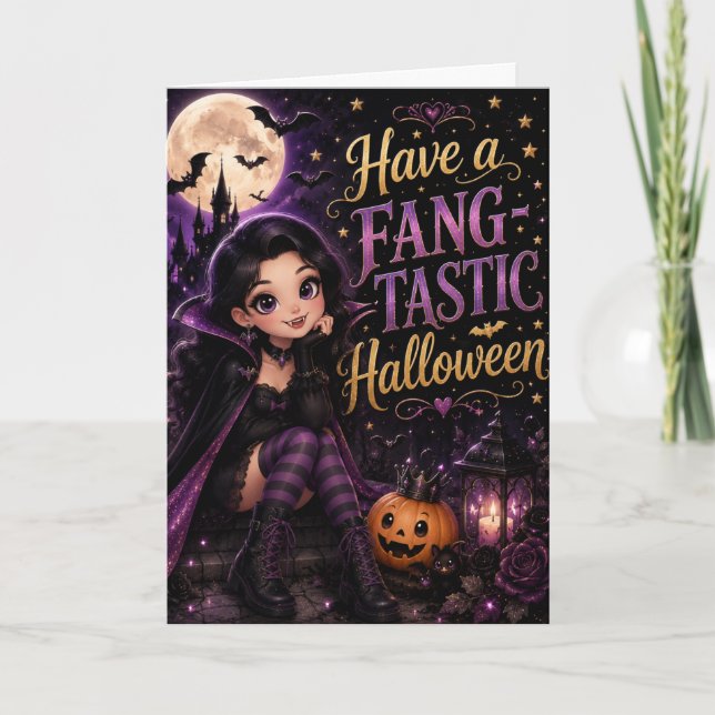 Have a Fang-Tastic Halloween Card (Front)