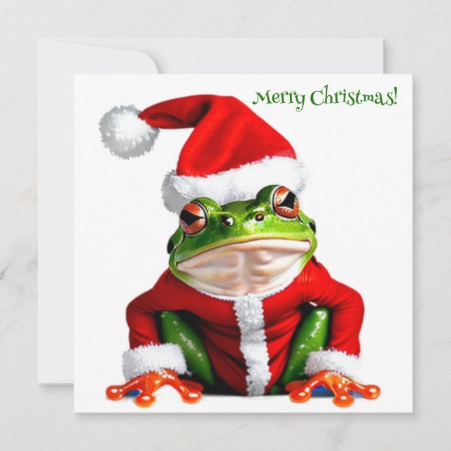 Have a Froggy Christmas Holiday Card (Front)