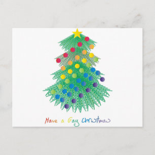 Have a Gay Christmas Holiday Postcard