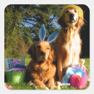 Have a Golden Easter Square Sticker