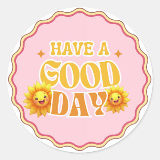 Have a Good Day – Cute Sunshine Flower Sticker