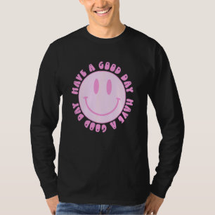 Have A Good Day Retro     Smile Face Aesthetic Tre T-Shirt