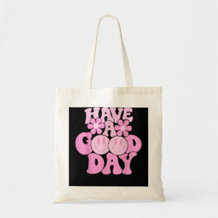 Have A Good Day Retro Smile Face Happy Face Preppy Tote Bag