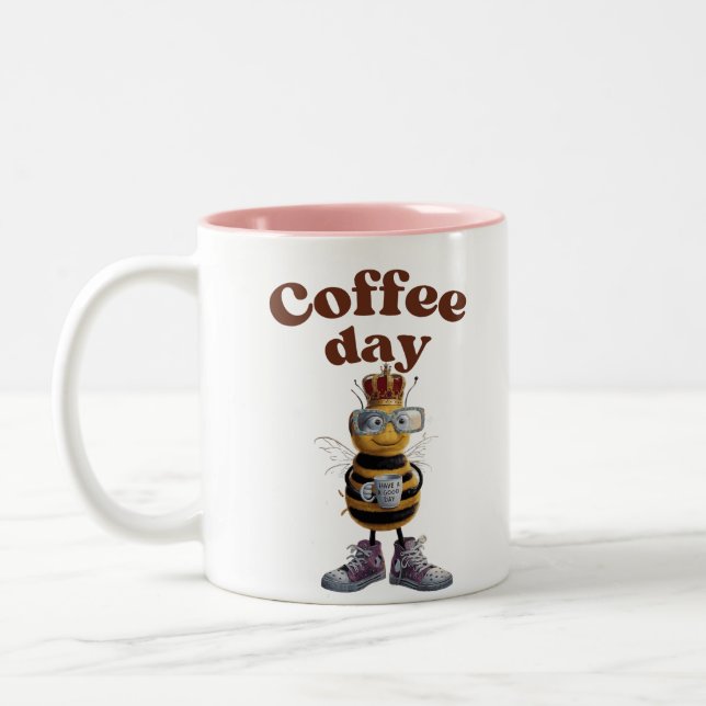 HAVE A GOOD DAY Two-Tone COFFEE MUG (Left)