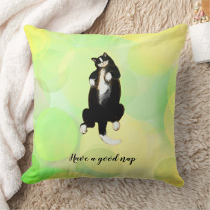Have a good nap like this Cat Throw Pillow