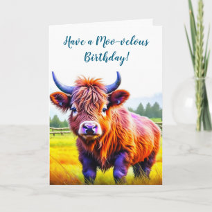 Have a Great Birthday Cow Puns Card