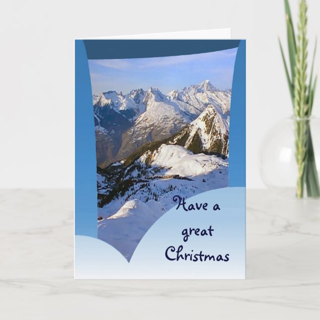 Have a great Christmas, French alps Holiday Card (Front)