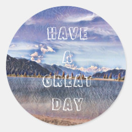 Have A Great Day Crystal Lake  Classic Round Sticker