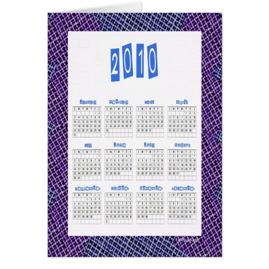 Have a Great Year 2010 Calendar Card... Card