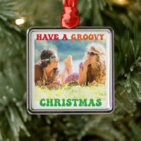 Have a Groovy Christmas Cute Custom Hippie Photo