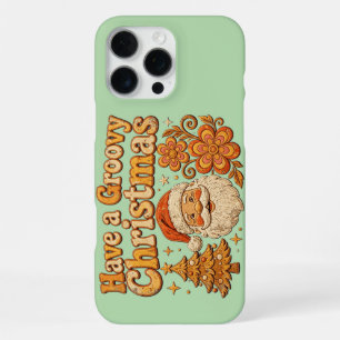 Have a Groovy Christmas Retro Santa T-Shirt iPhone 16 Pro Max Case