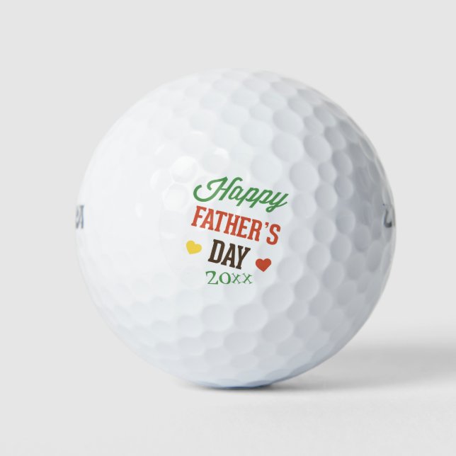Have A Happy Fathers Day Add Date Golf Balls (Front)