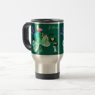 "Have a Happy St. Patrick's Day"Leprechaun  Travel Mug