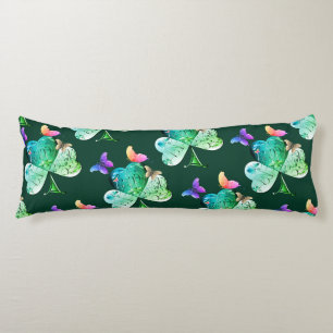 "Have a Happy St. Patrick's Day" Shamrock  Sherpa  Body Cushion