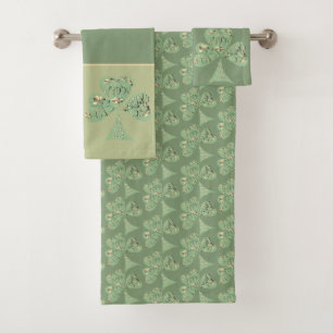 "Have a Happy St. Patrick's Day" Shamrock Towel