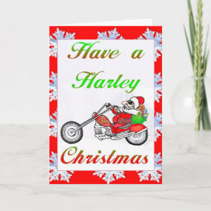have a harley christmas holiday card