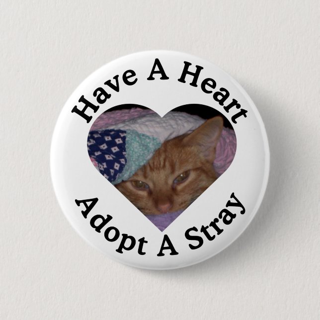 Have A Heart, Adopt A Stray Button (Front)