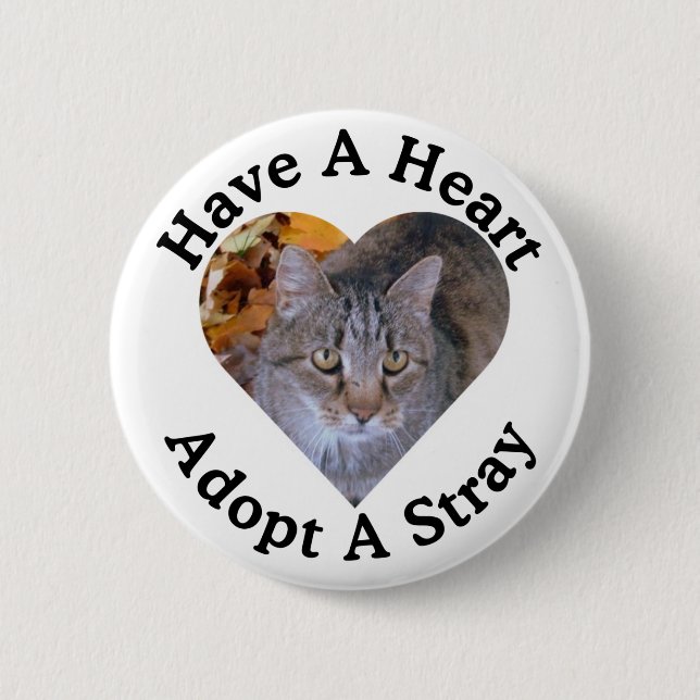 Have A Heart, Adopt A Stray Button (Front)