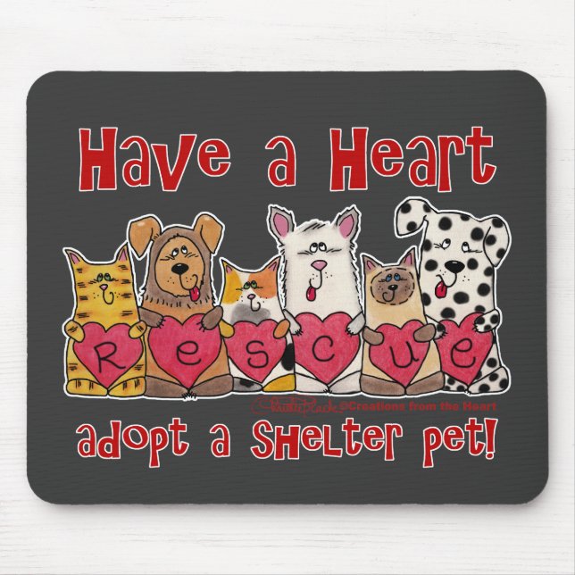 Have a Heart Mouse Mat (Front)
