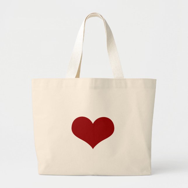 Have a heart Red Heart Large Tote Bag (Front)