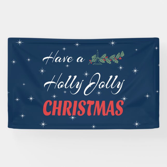 Have a Holly Jolly Christmas Banner (Horizontal)