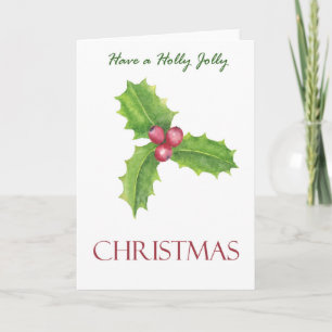Have a Holly Jolly Christmas   Christmas Card