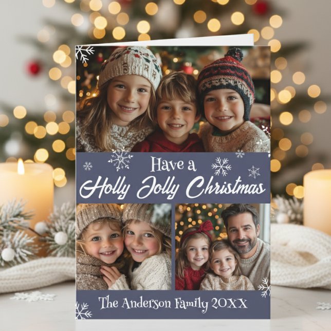 Have A Holly Jolly Christmas Custom Photo Holiday Card (Have A Holly Jolly Christmas Custom Photo Holiday Card)