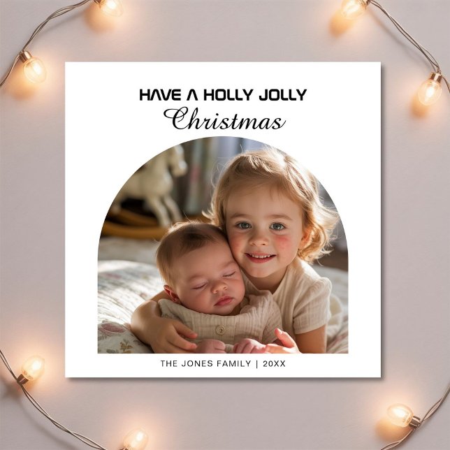 Have a Holly Jolly Christmas — cute family card (Creator Uploaded)