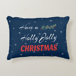 Have a Holly Jolly Christmas Decorative Cushion