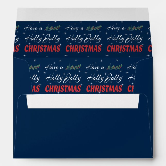 Have a Holly Jolly Christmas Envelopes (Back (Bottom))