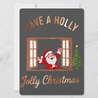Have a Holly Jolly Christmas  Holiday Card