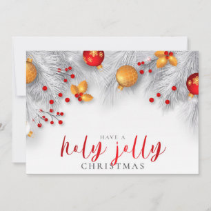 Have a Holly Jolly Christmas Holiday Card