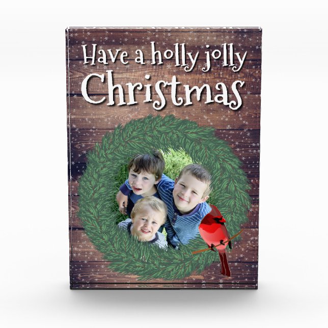 Have a Holly Jolly Christmas - Holidayzfordayz Photo Block (Front)