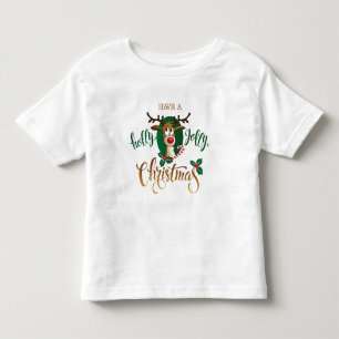 Have A Holly Jolly Christmas Reindeer   Holidays Toddler T-Shirt