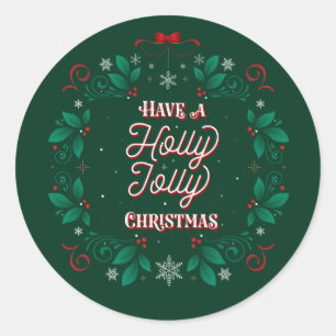 Have a Holly Jolly Christmas Stickers