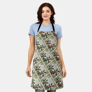 Have A Holly Jolly Christmas Vintage Vibe Apron