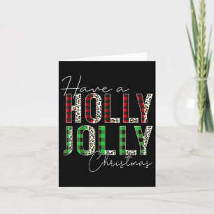 Have A Holly Xmas Jolly Christmas Rainbow Card