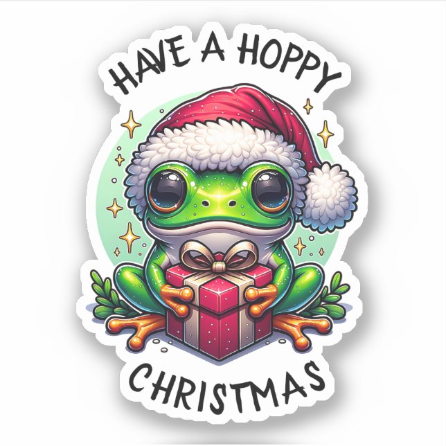 Have a Hoppy Christmas | Frog Pun (Front)