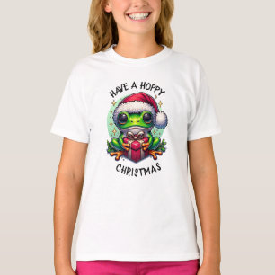 Have a Hoppy Christmas Frog Pun T-Shirt