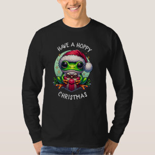 Have a Hoppy Christmas Frog Pun T-Shirt