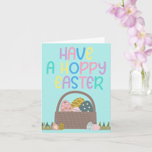 Have a Hoppy Easter Colourful Card (Orchid)