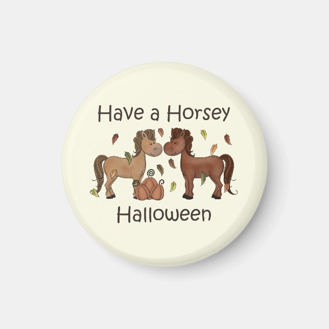 Have a Horsey Halloween Magnet (Front)