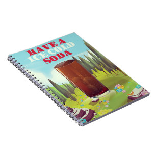 Have a ice cold soda Commercial. Notebook